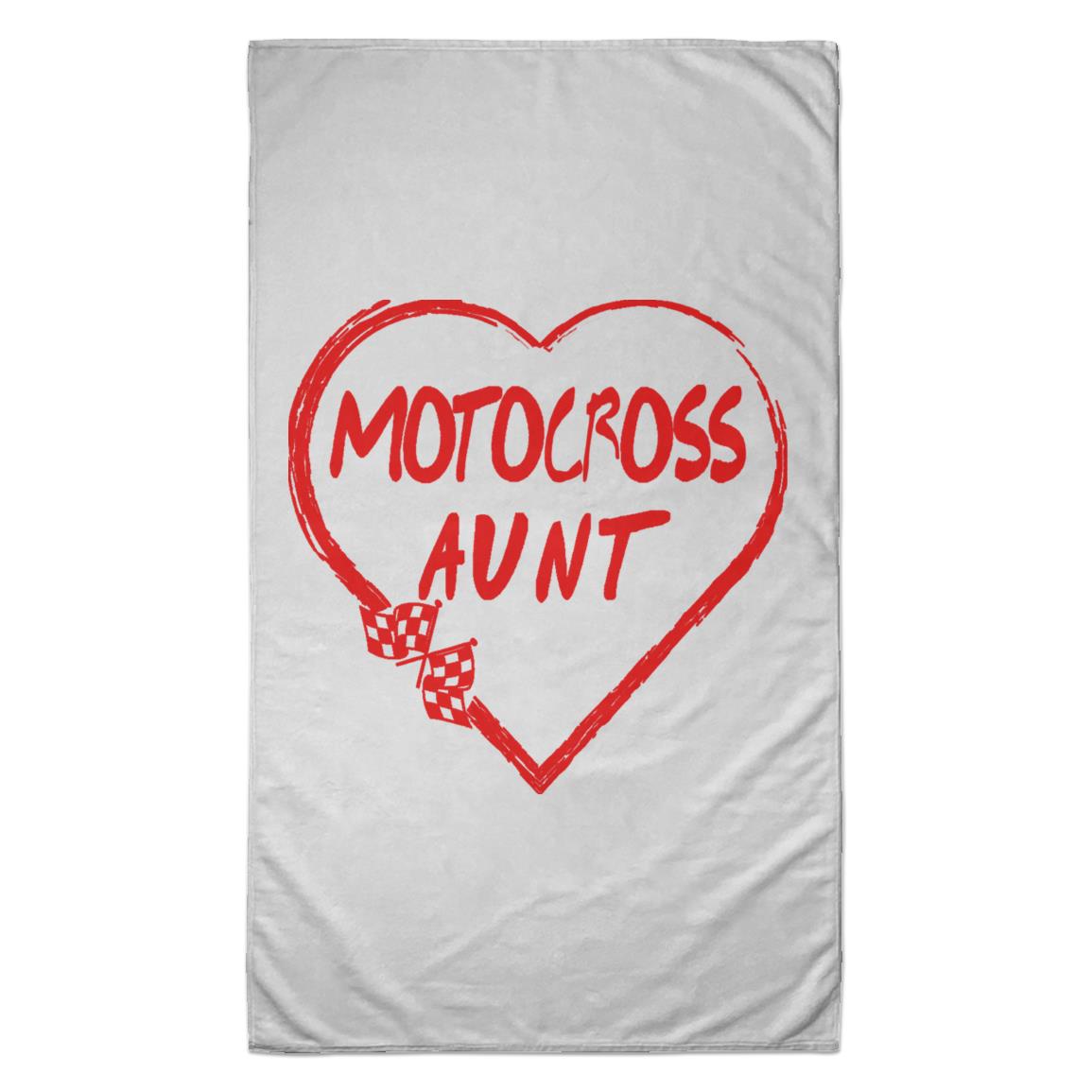 Motocross Aunt Heart Towel - 35x60