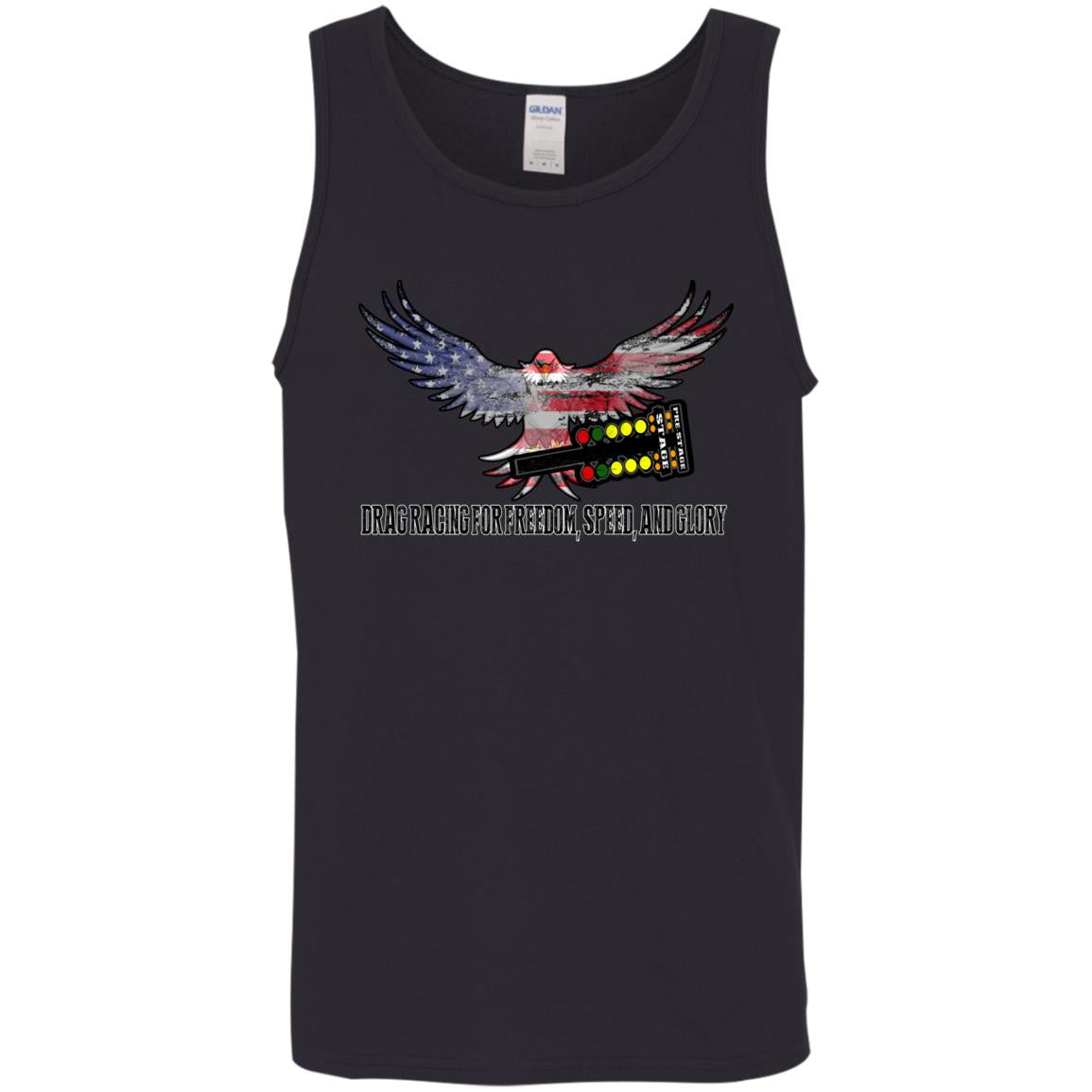 Drag Racing for Freedom, Speed, and Glory Cotton Tank Top 5.3 oz.