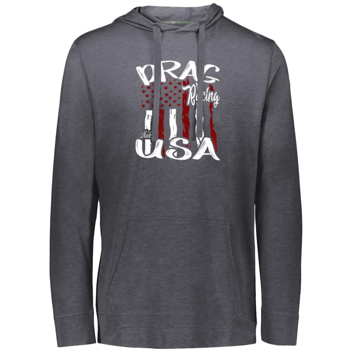 Drag Racing Made In USA Eco Triblend T-Shirt Hoodie