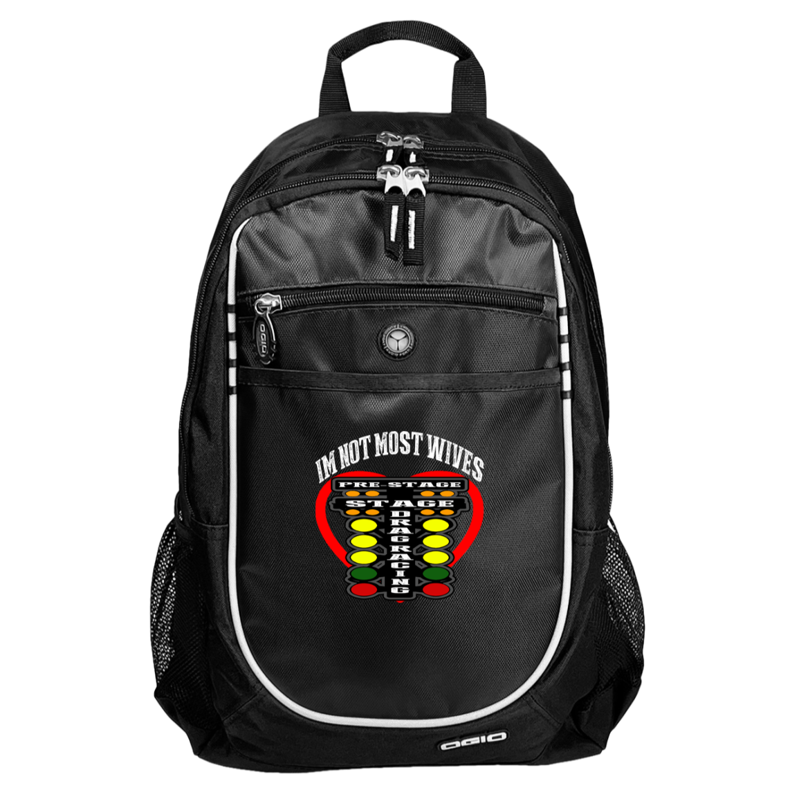 I'm Not Most Wives Drag Racing Rugged Bookbag