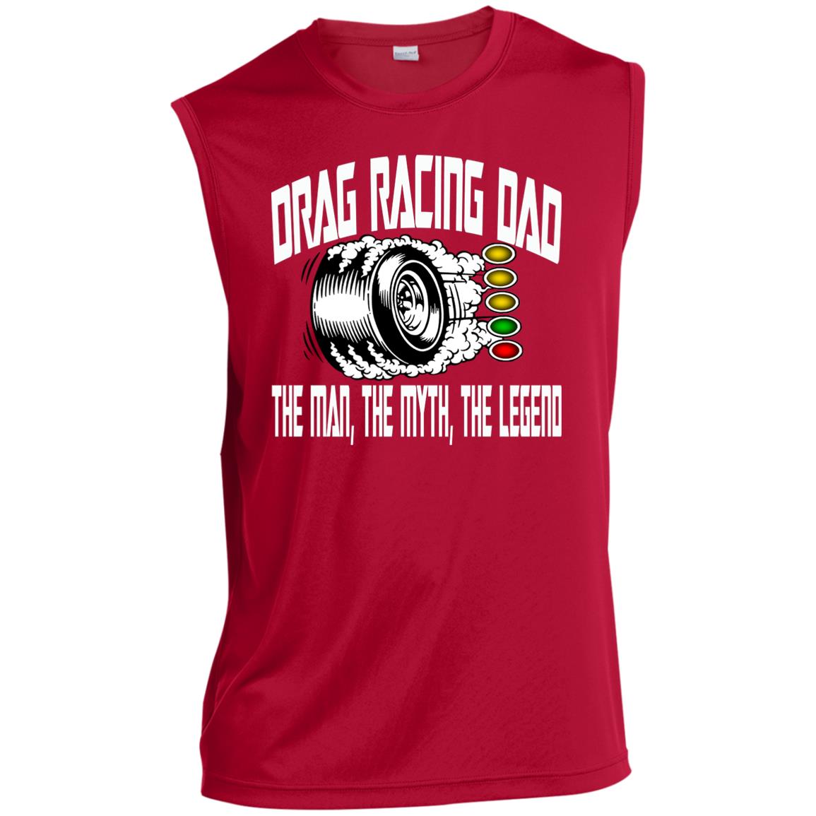 Drag Racing Dad Men’s Sleeveless Performance Tee