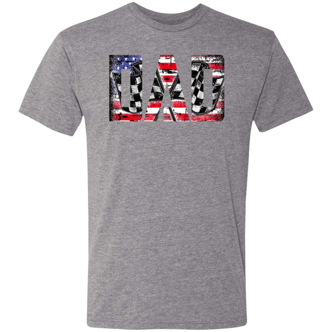 USA Racing Dad Men's Triblend T-Shirt