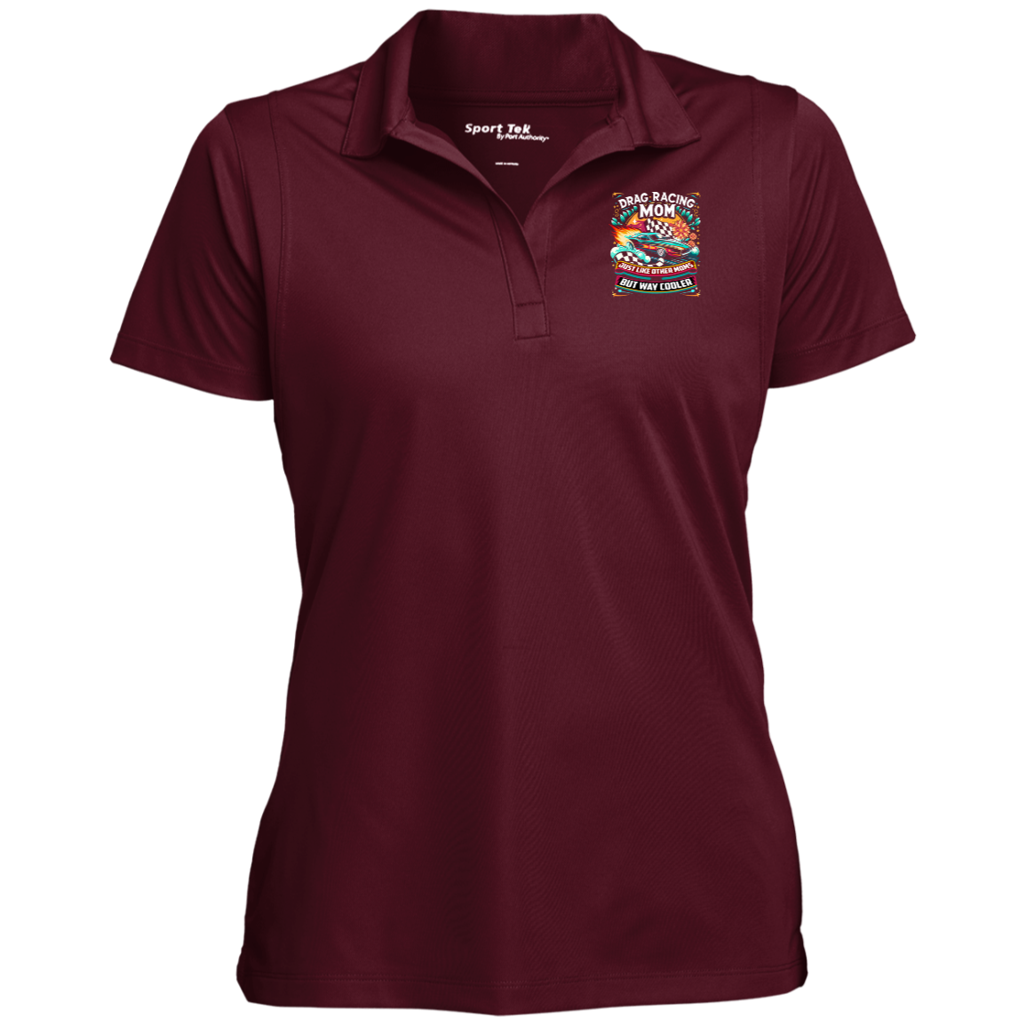 Drag Racing Mom Just Like Other Moms Polo Shirts