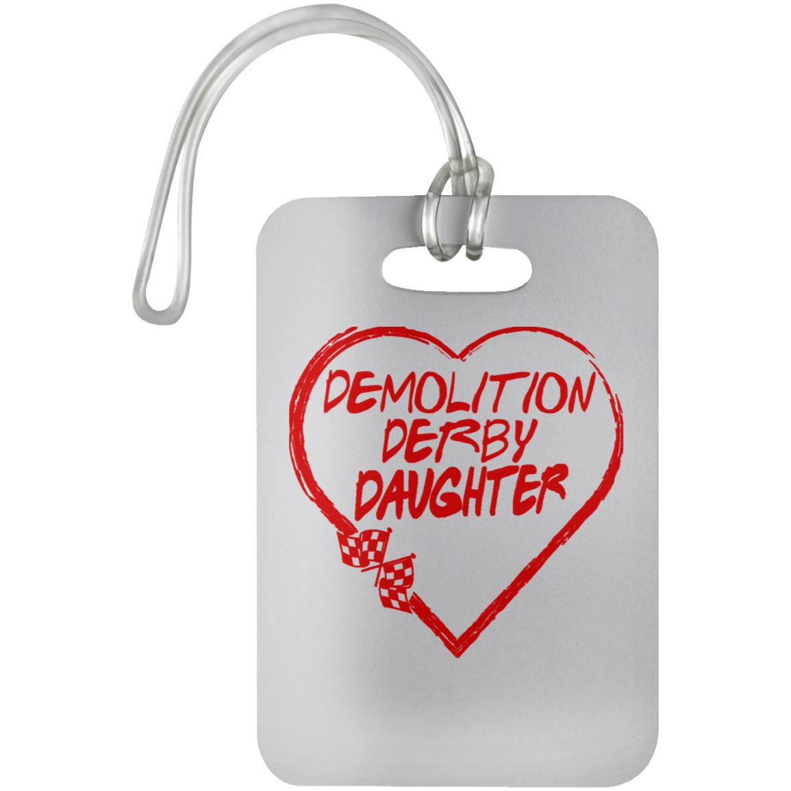 Demolition Derby Daughter Heart Luggage Bag Tag