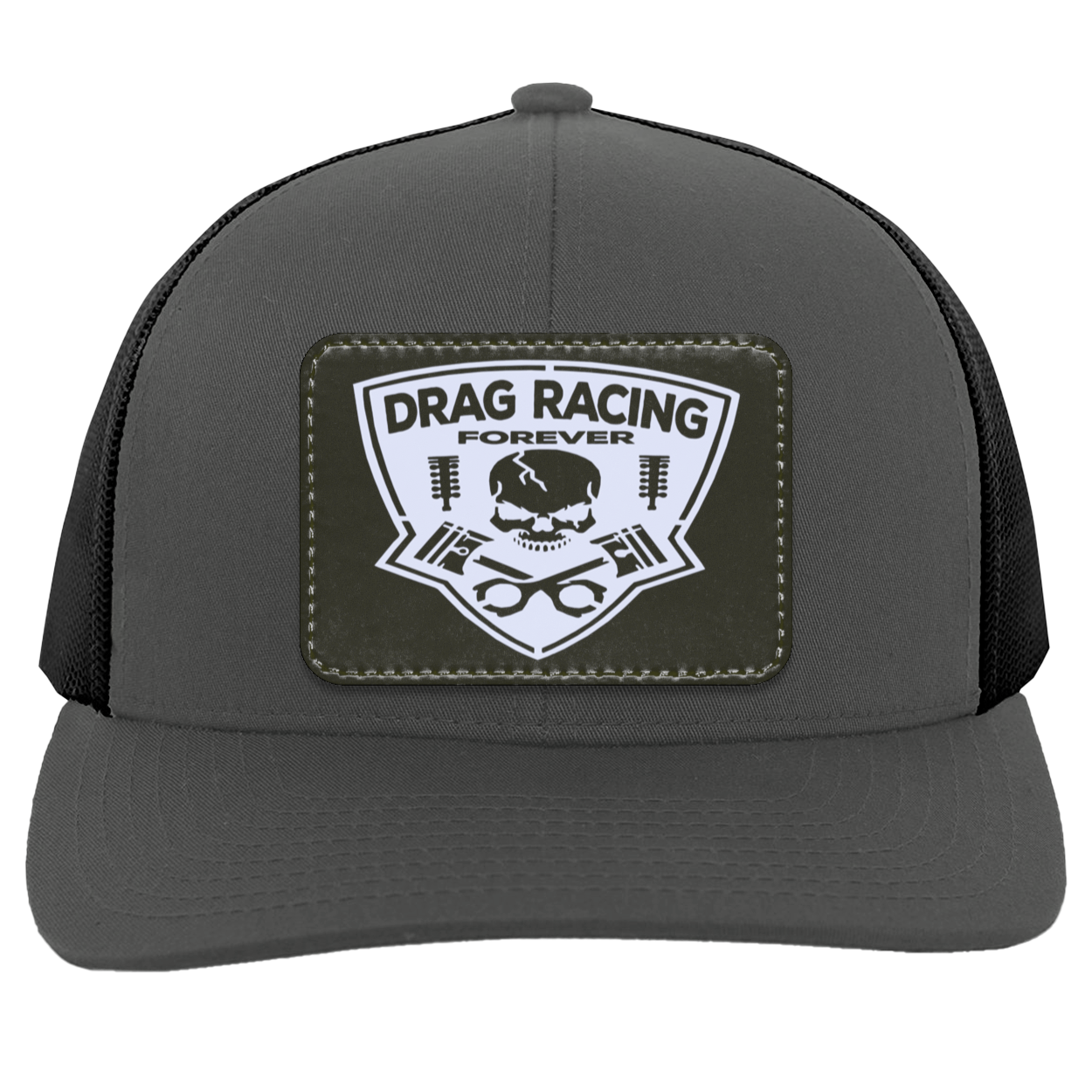 Drag Racing Forever Trucker Patched Snap Back