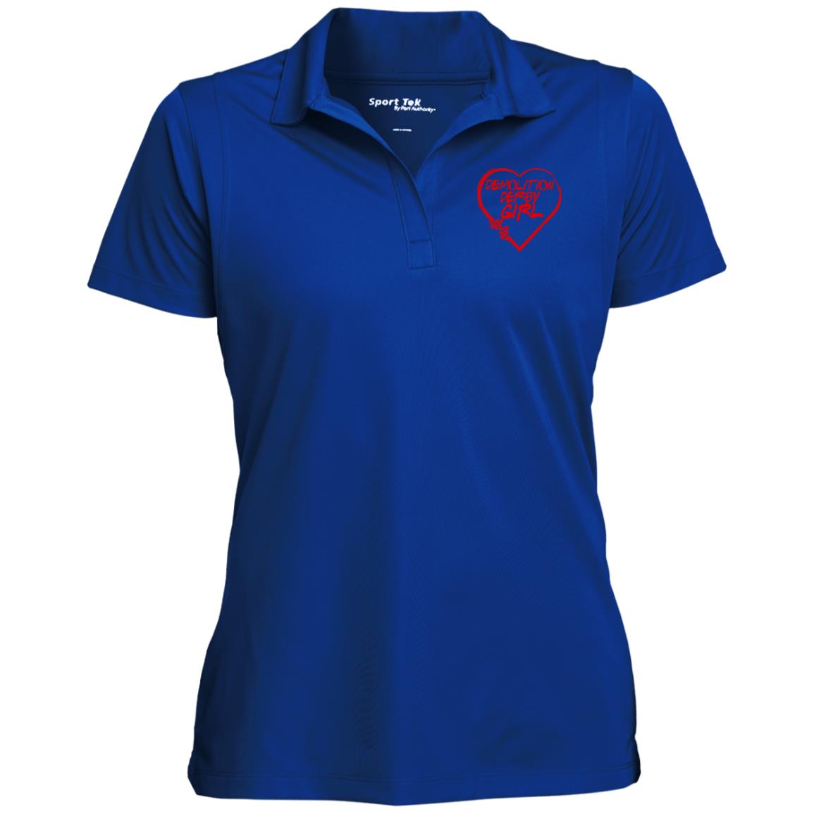 Demolition Derby Girl Heart Ladies' Micropique Sport-Wick® Polo