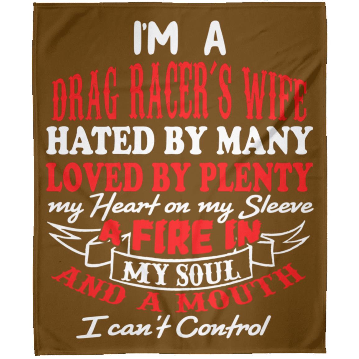 I'm A Drag Racer's Wife Hated By Many Loved By Plenty Arctic Fleece Blanket 50x60