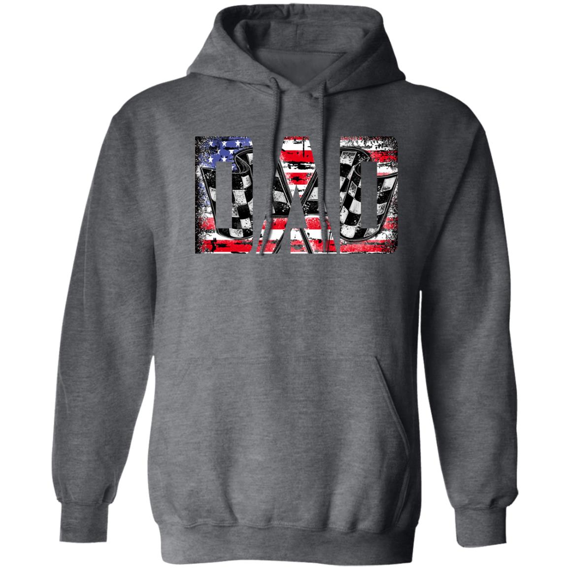 USA Racing Dad Pullover Hoodie 8 oz (Closeout)