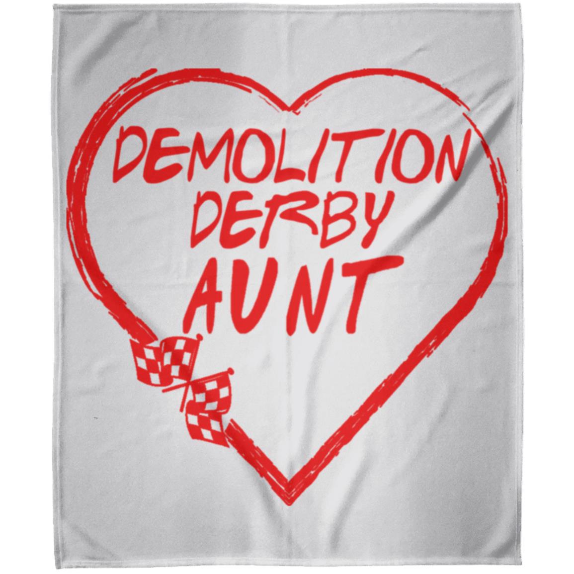 Demolition Derby Aunt Heart Arctic Fleece Blanket 50x60