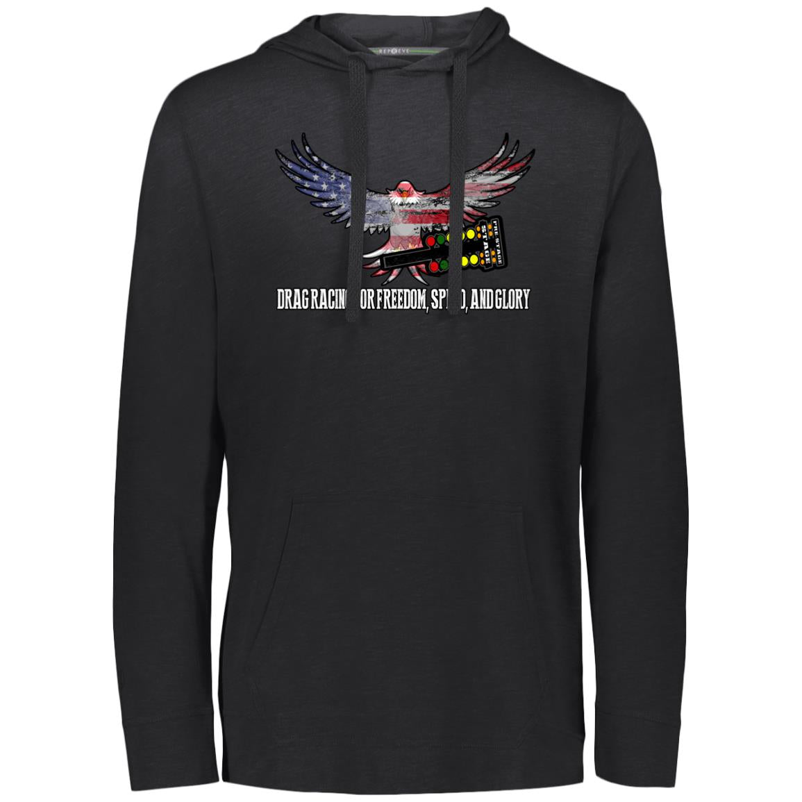 Drag Racing for Freedom, Speed, and Glory Eco Triblend T-Shirt Hoodie