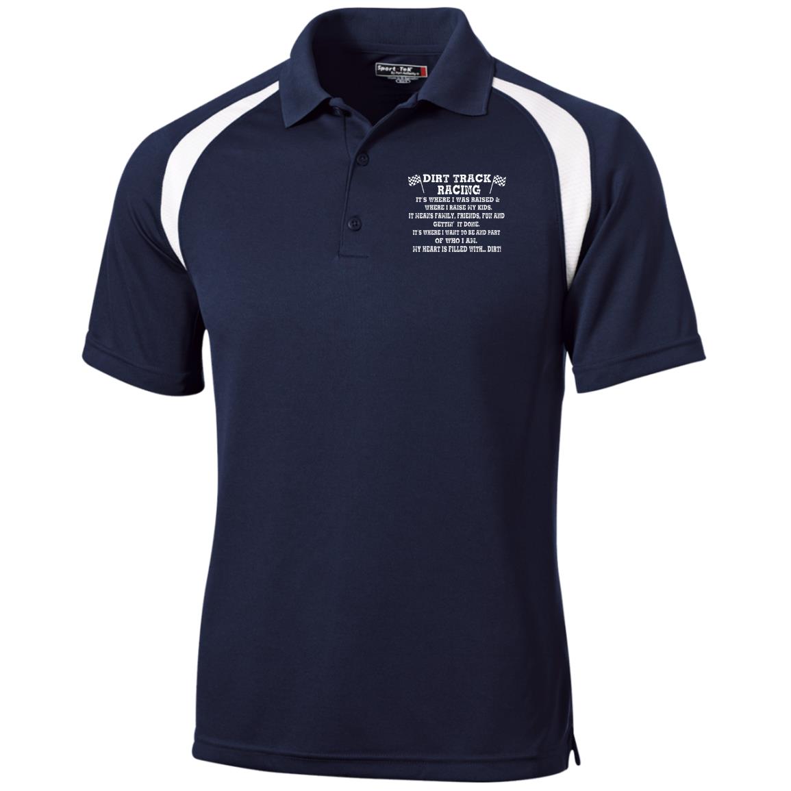 Dirt Track Racing It's Where I Was Raised Moisture-Wicking Tag-Free Golf Shirt