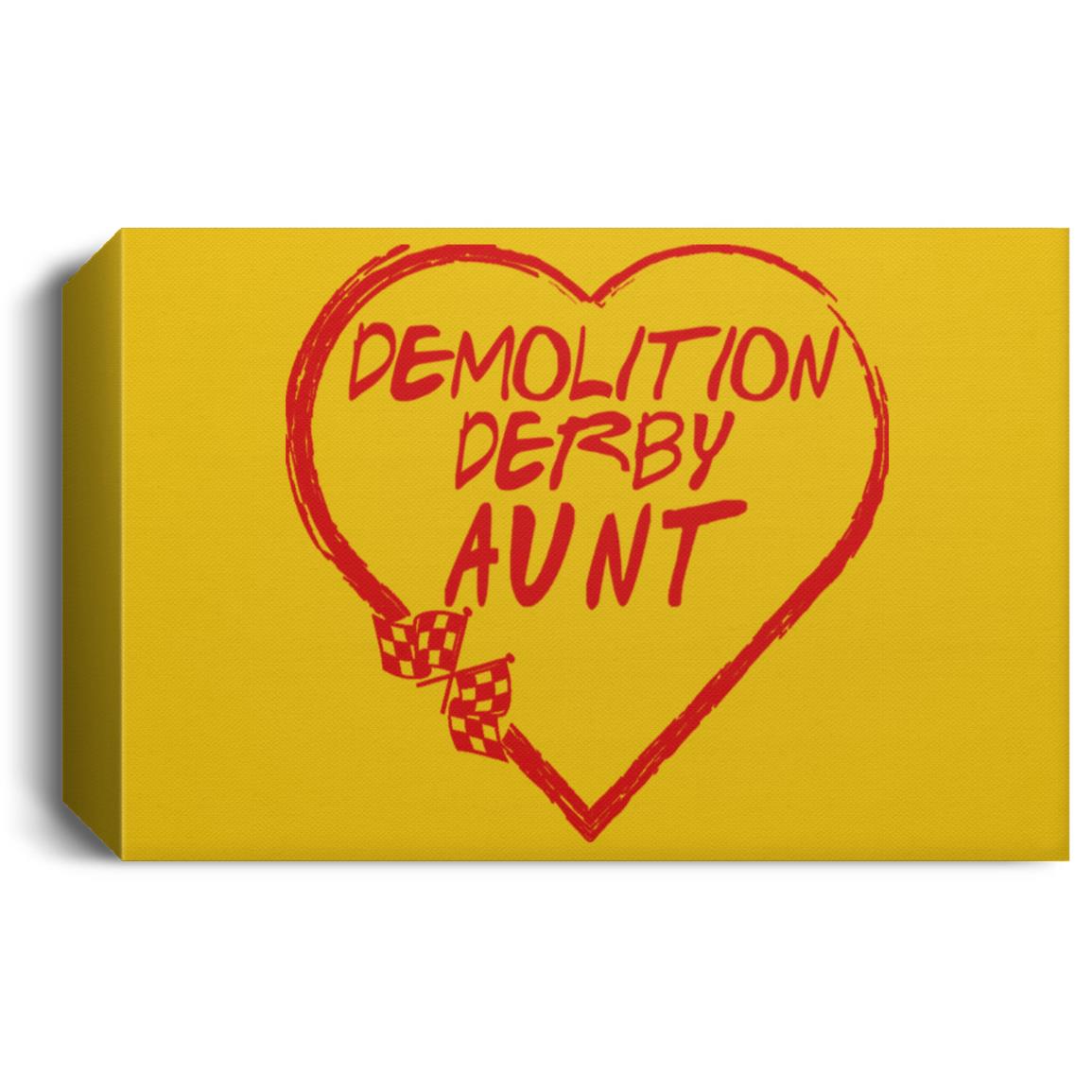 Demolition Derby Aunt Heart Deluxe Landscape Canvas 1.5in Frame