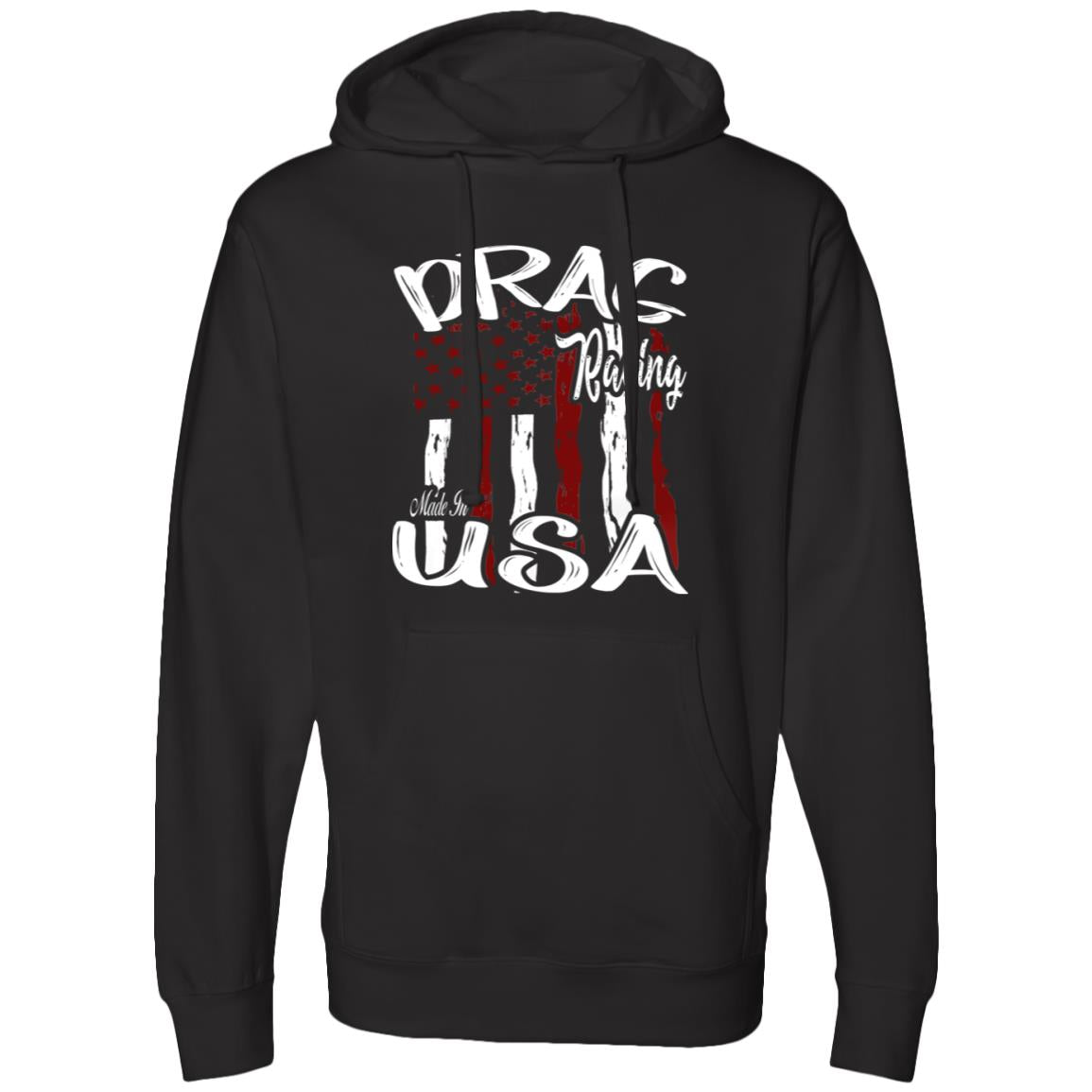 Drag Racing Made In USA Midweight Hooded Sweatshirt