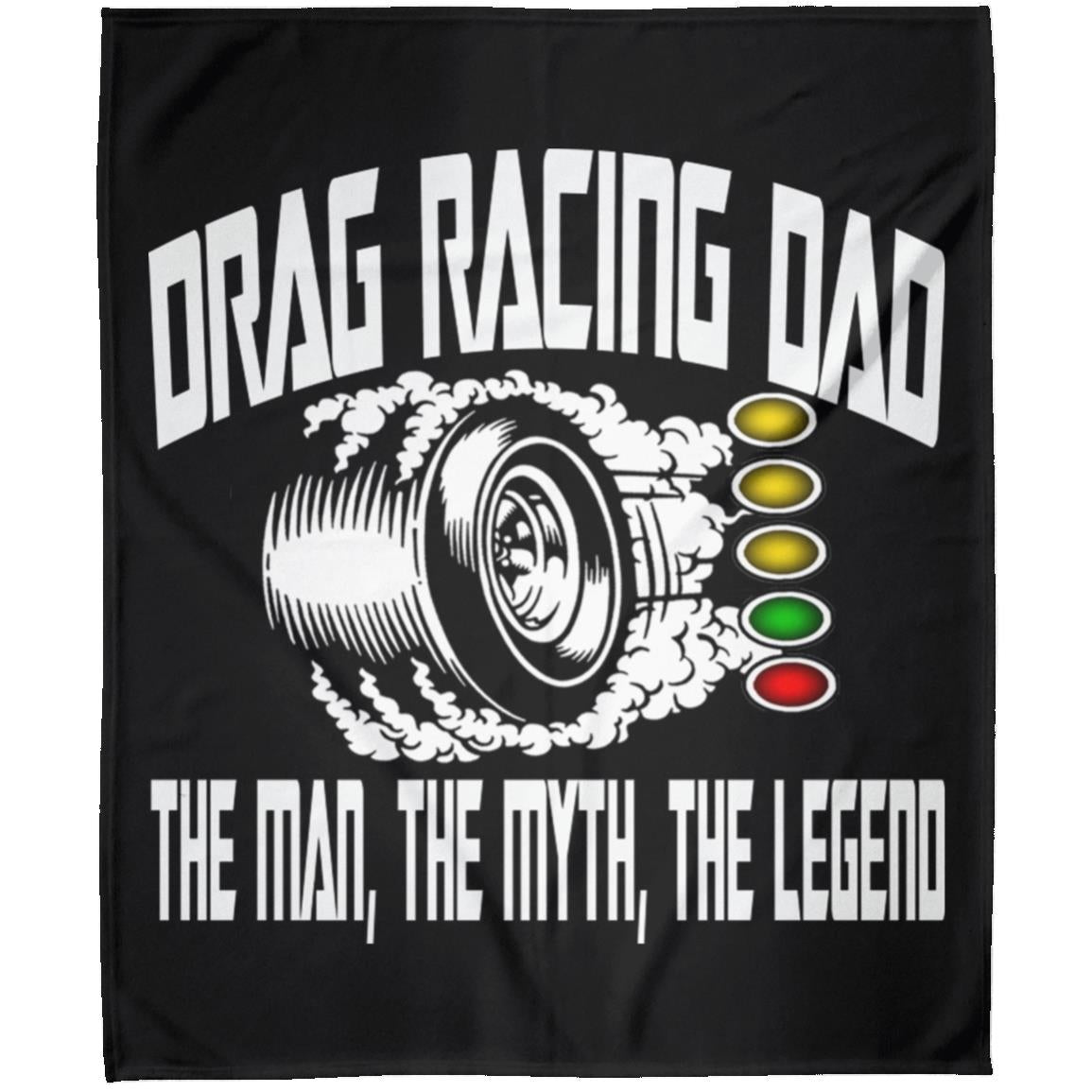 Drag Racing Dad Arctic Fleece Blanket 50x60