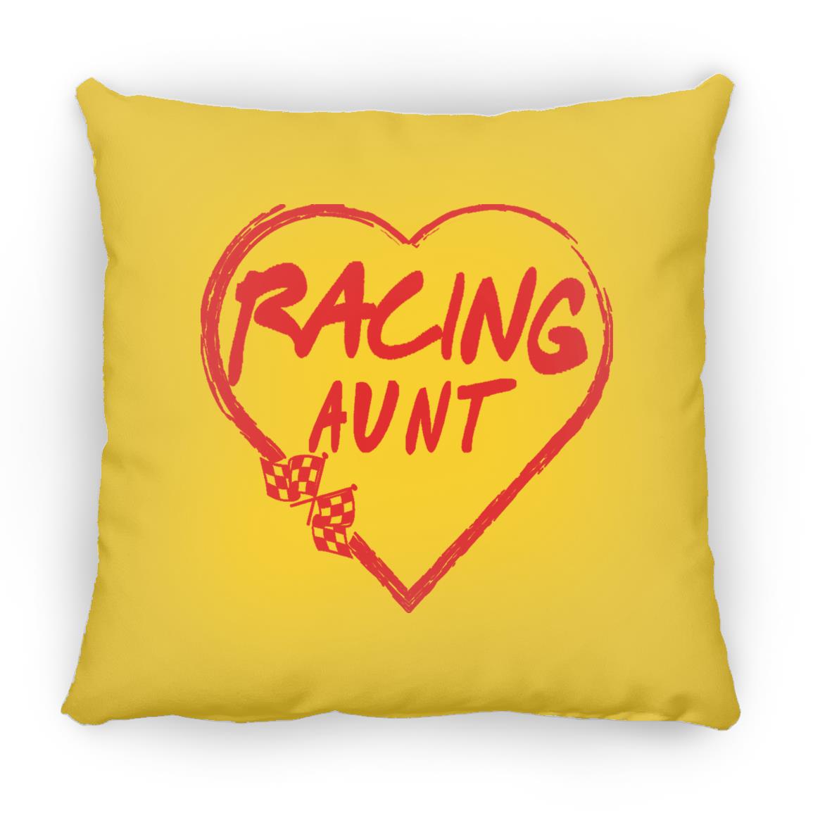 Racing Aunt Heart Small Square Pillow