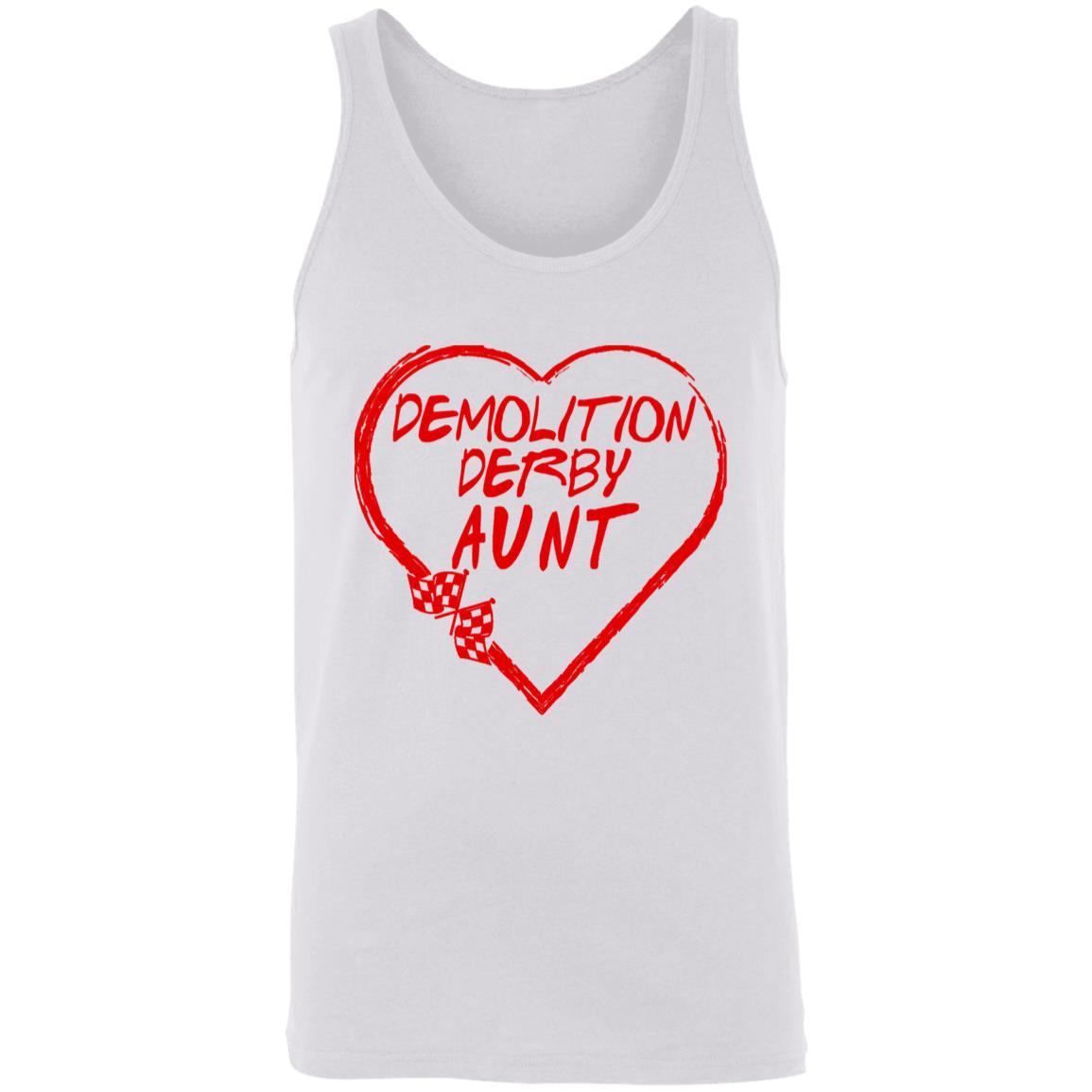 Demolition Derby Aunt Heart Unisex Tank