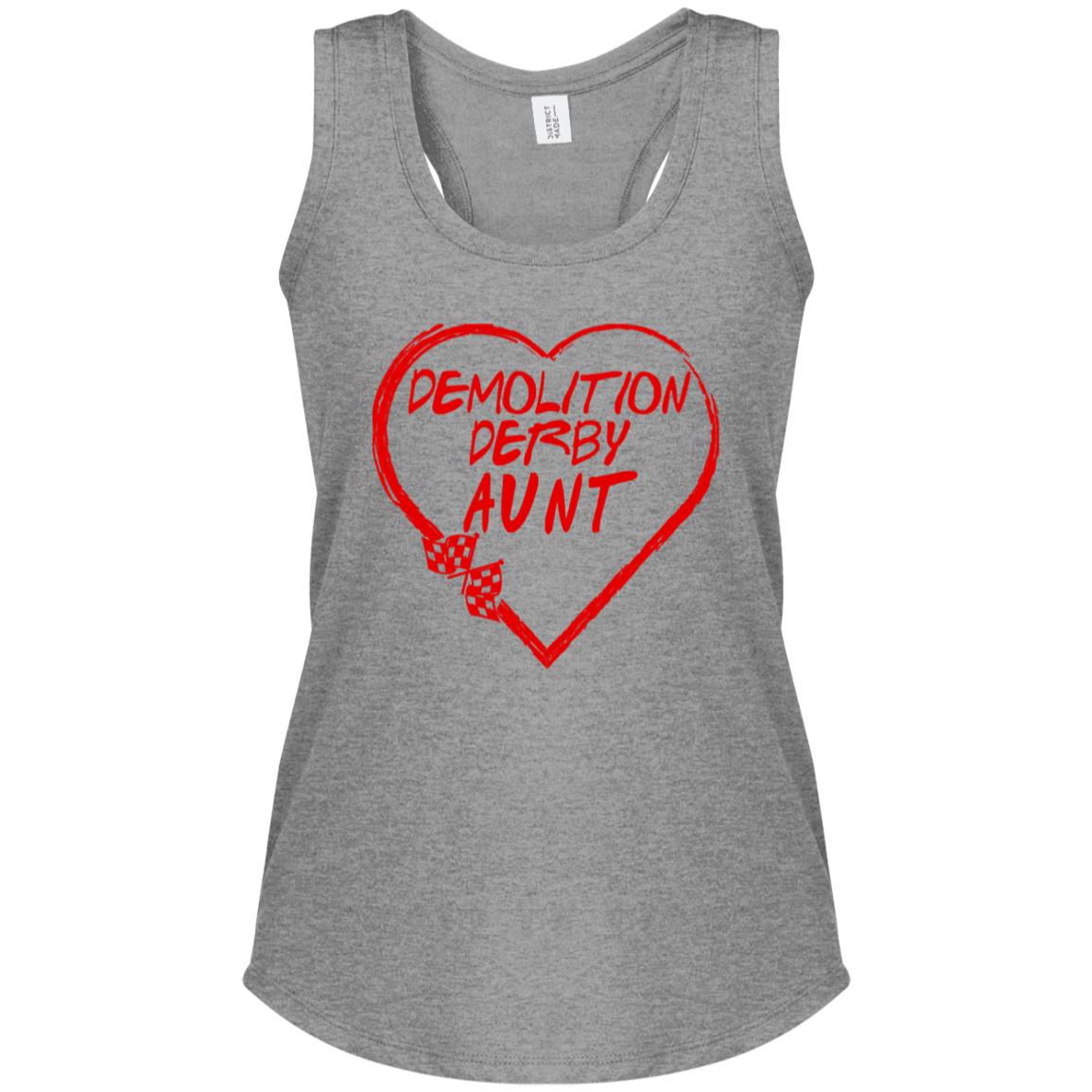 Demolition Derby Aunt Heart Women's Perfect Tri Racerback Tank