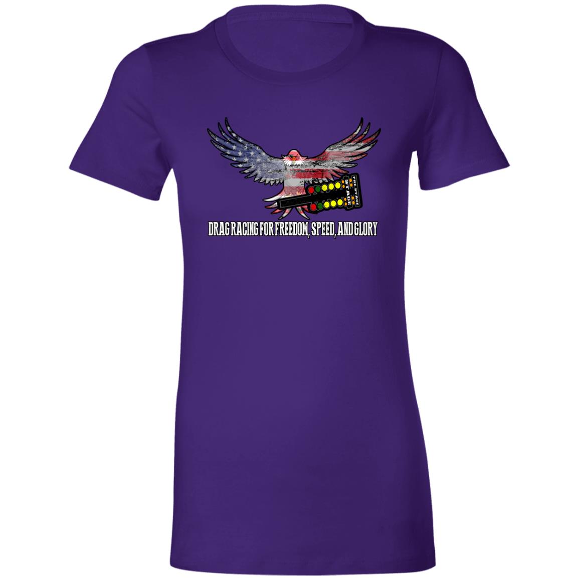 Drag Racing for Freedom, Speed, and Glory Ladies' Favorite T-Shirt