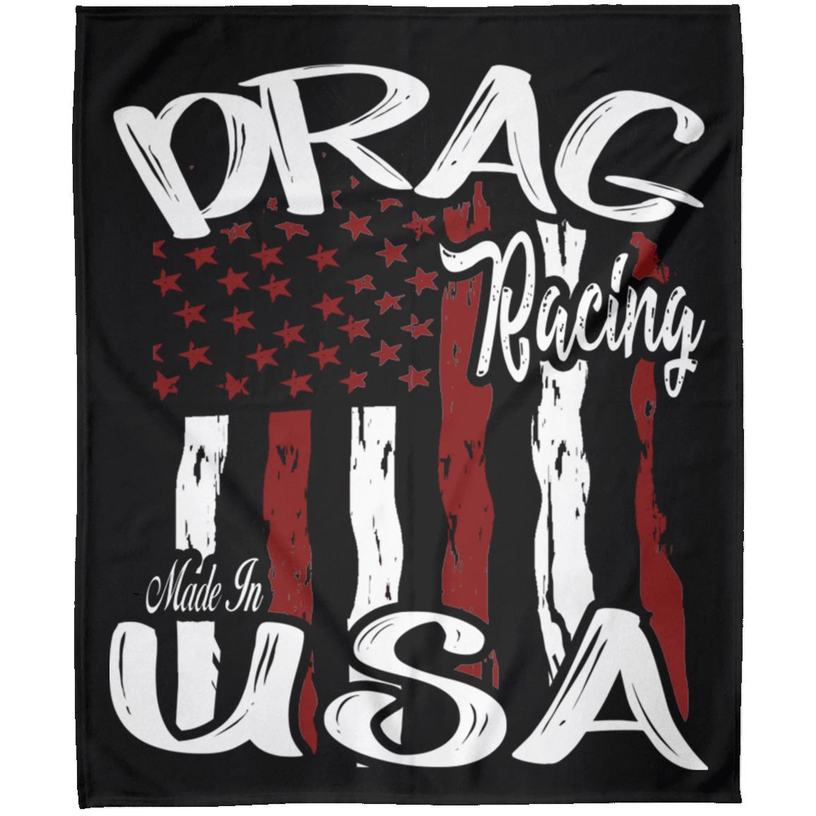 Drag Racing Made In USA Arctic Fleece Blanket 50x60