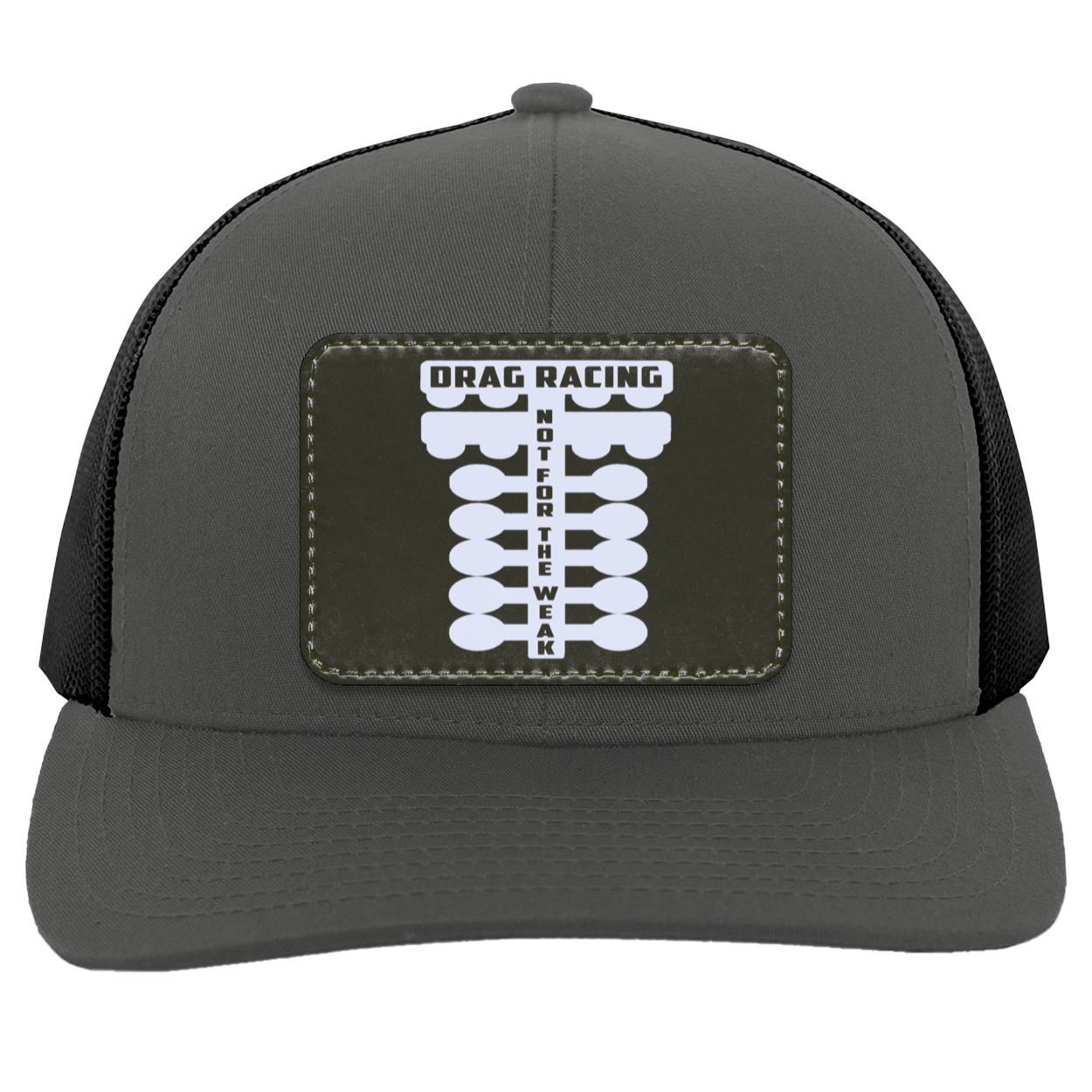 Drag Racing Not For The Weak Trucker Patched Snap Back V1
