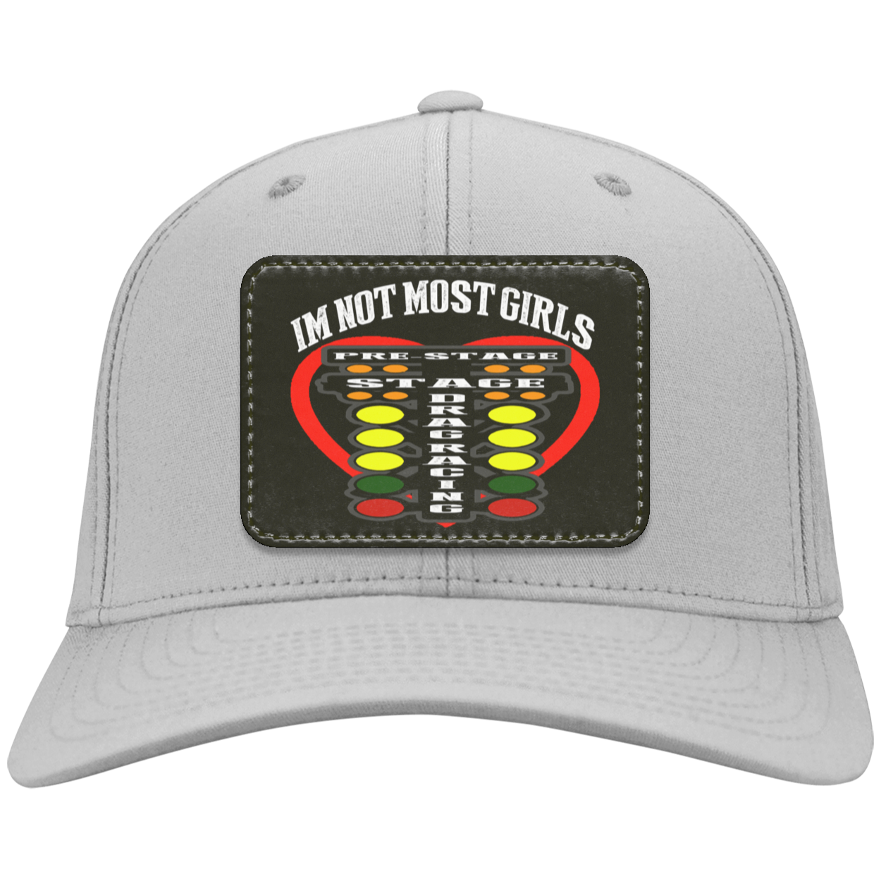 I'm Not Most Girls Drag Racing Twill Cap - Patch