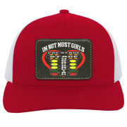 I'm Not Most Girls Drag Racing Trucker Snap Back - Patch