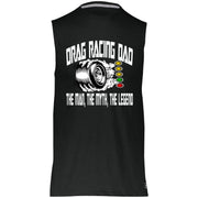 Drag Racing Dad Essential Dri-Power Sleeveless Muscle Tee