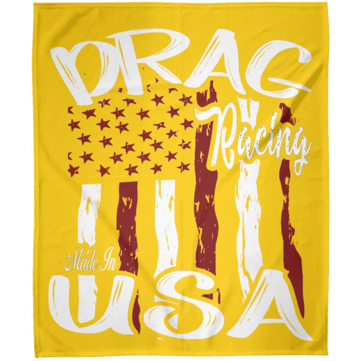 Drag Racing Made In USA Arctic Fleece Blanket 50x60