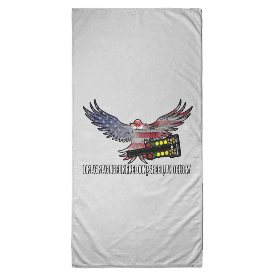 Drag Racing for Freedom, Speed, and Glory Towel - 35x70