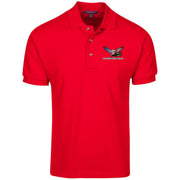 Drag Racing for Freedom, Speed, and Glory Cotton Pique Knit Polo