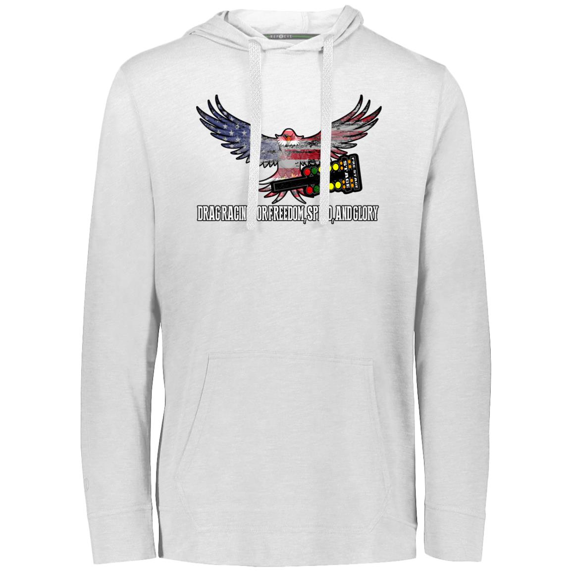 Drag Racing for Freedom, Speed, and Glory Eco Triblend T-Shirt Hoodie