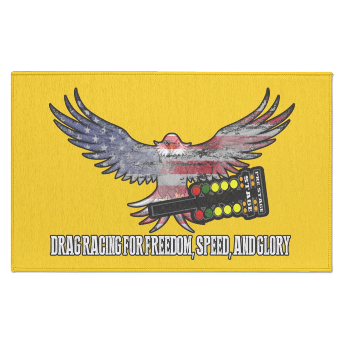 Drag Racing for Freedom, Speed, and Glory Indoor Doormat