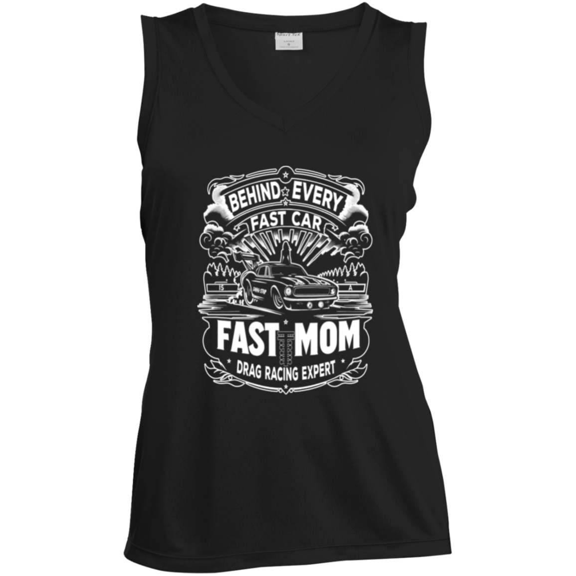 Behind Every Fast Car is a Fast Mom Drag Racing Expert Tank Tops