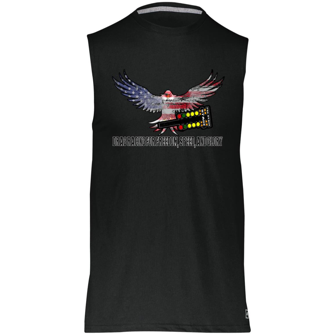 Drag Racing for Freedom, Speed, and Glory Essential Dri-Power Sleeveless Muscle Tee