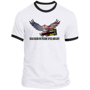 Drag Racing for Freedom, Speed, and Glory Ringer Tee