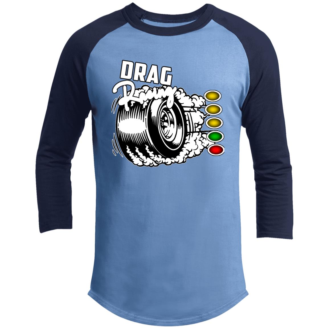 Drag Racing 3/4 Raglan Sleeve Shirt