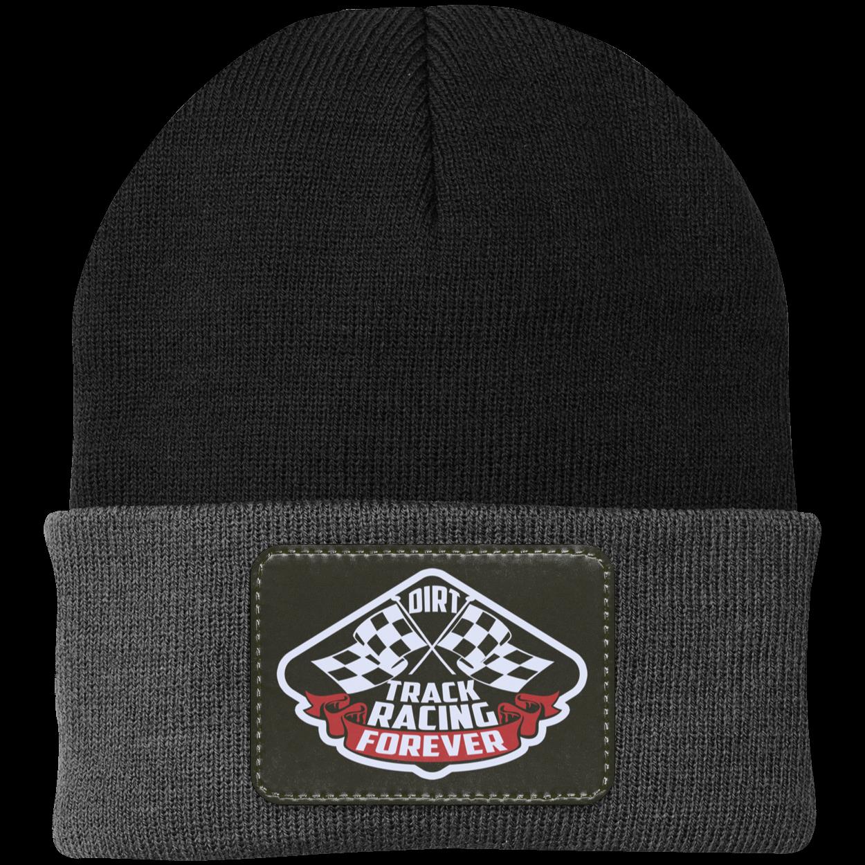 Dirt Track Racing Forever Patched Knit Cap V3
