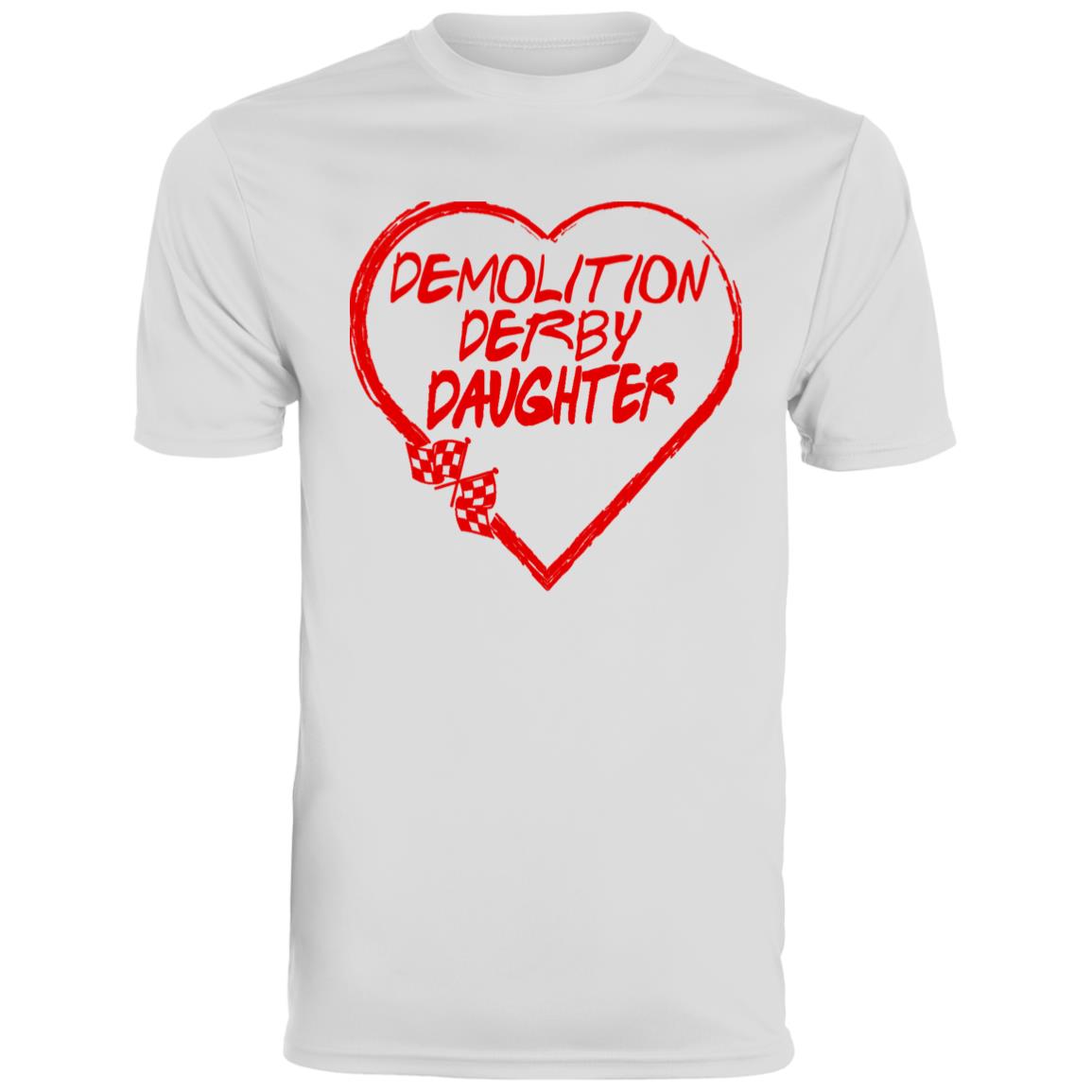 Demolition Derby Daughter Heart Youth Moisture-Wicking Tee