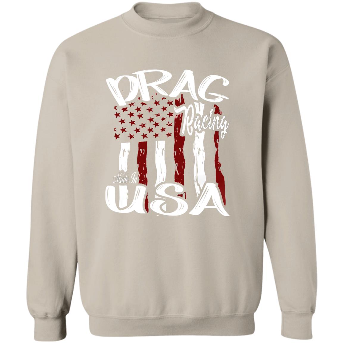 Drag Racing Made In USA Crewneck Pullover Sweatshirt