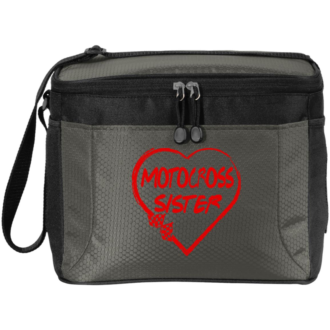 Motocross Sister Heart 12-Pack Cooler