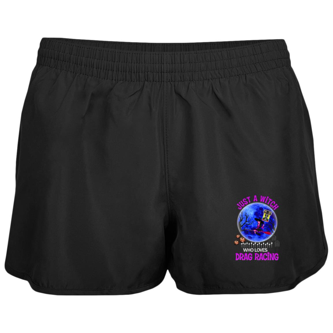 Just A Witch Who Loves Drag Racing Ladies' Wayfarer Running Shorts