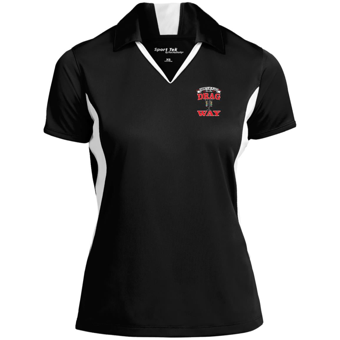 There's No Place Like The Dragway Ladies' Colorblock Performance Polo