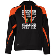 Whoever Said Drag Racing Is A Guy Thing Athletic Colorblock Fleece Hoodie
