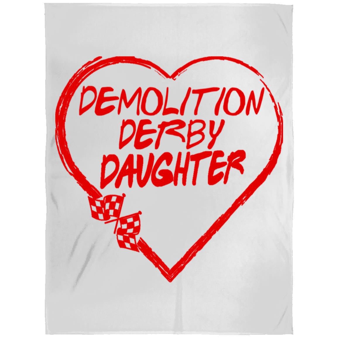 Demolition Derby Daughter Heart Arctic Fleece Blanket 60x80