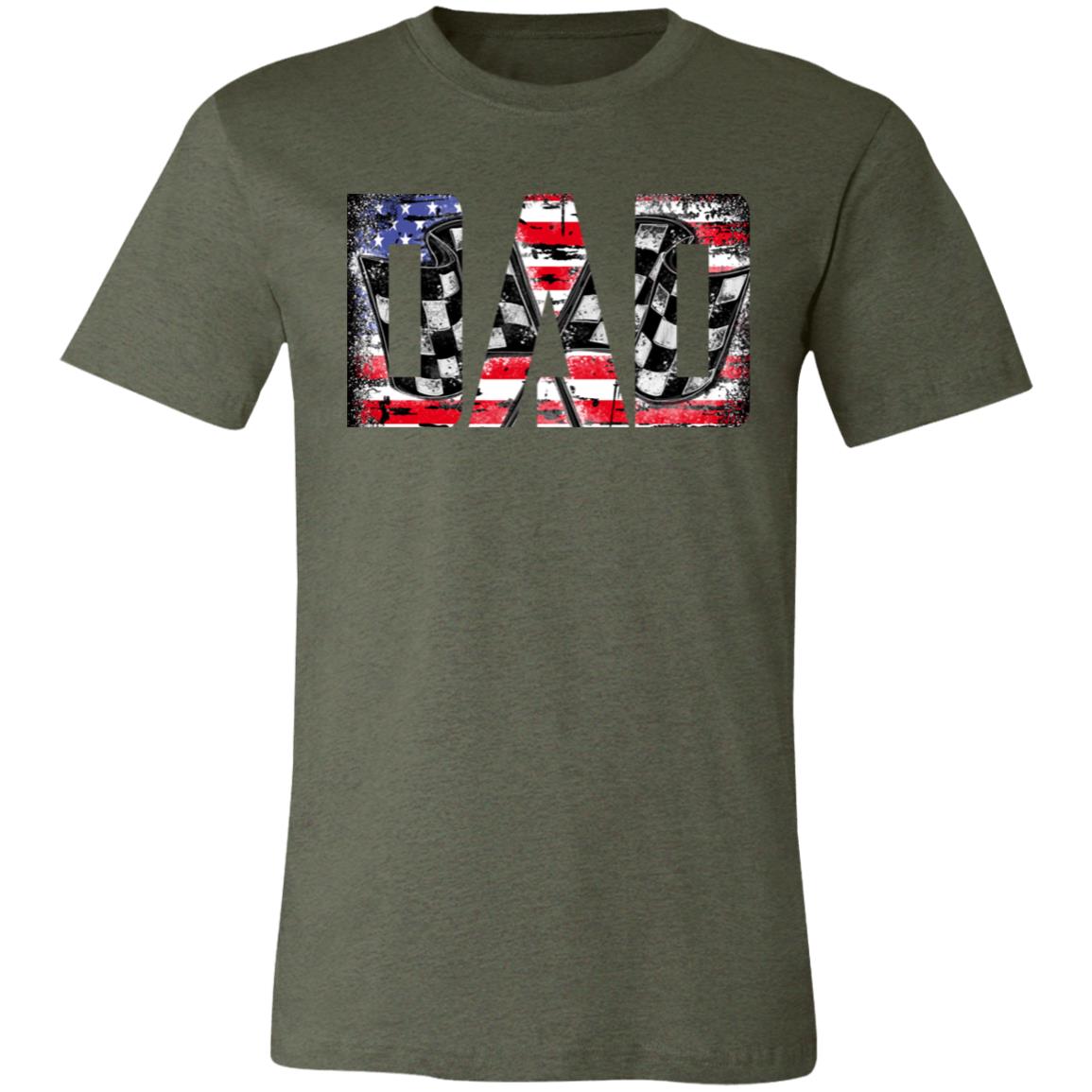 USA Racing Dad Unisex Jersey Short-Sleeve T-Shirt