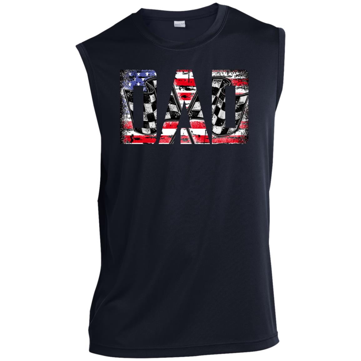 USA Racing Dad Men’s Sleeveless Performance Tee