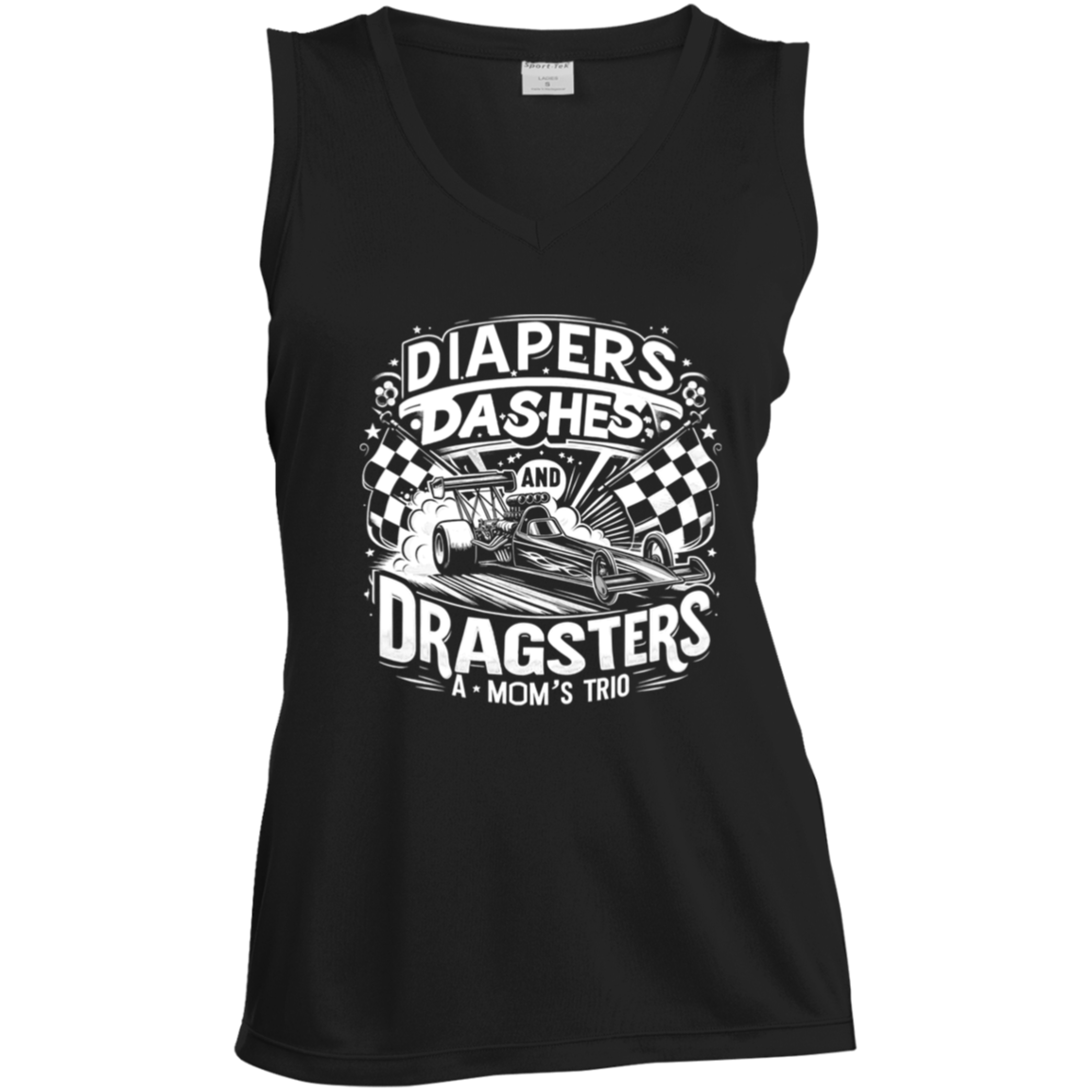 Diapers Dashes And Dragsters A Mom's Trio Tank Tops