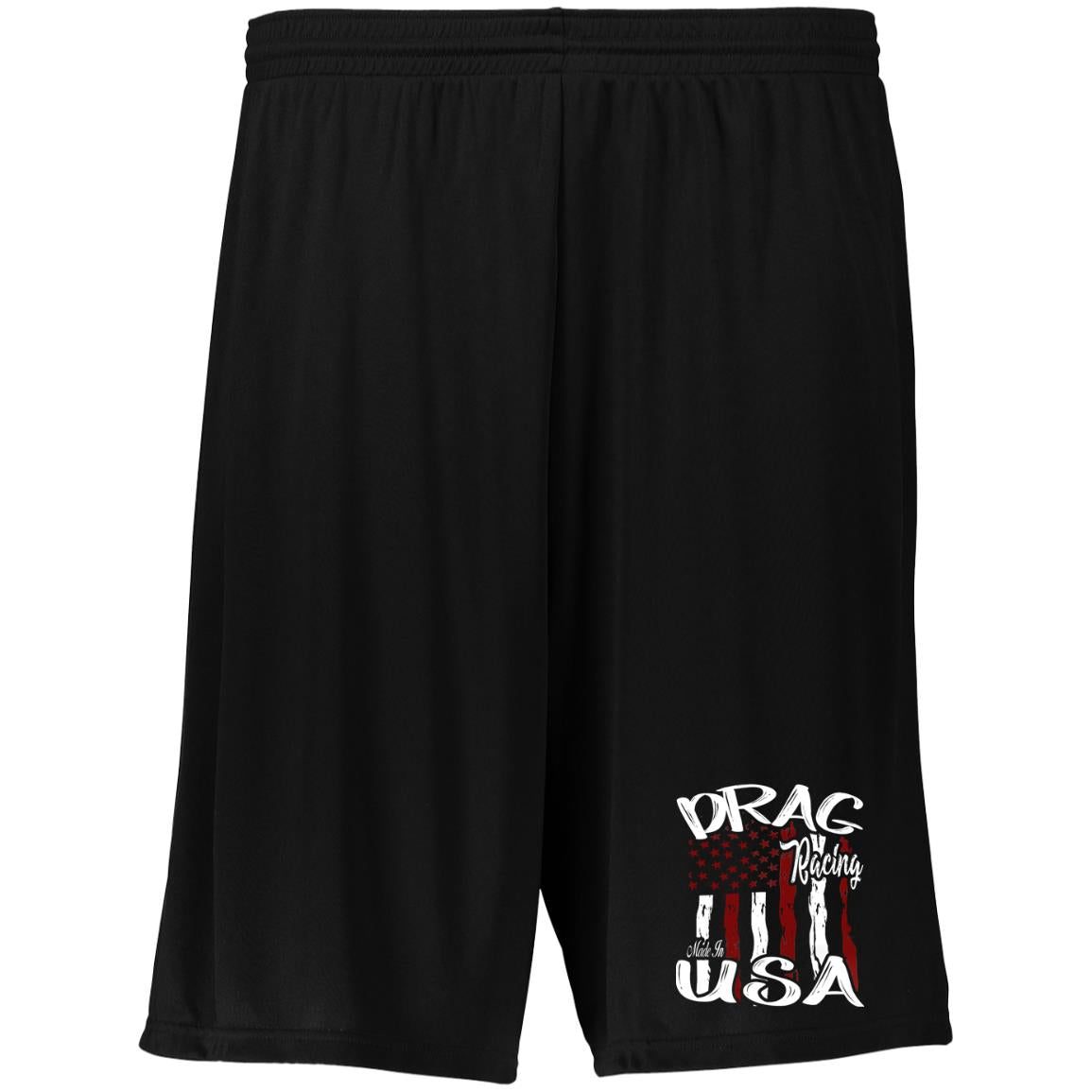 Drag Racing Made In USA Moisture-Wicking 9 inch Inseam Training Shorts