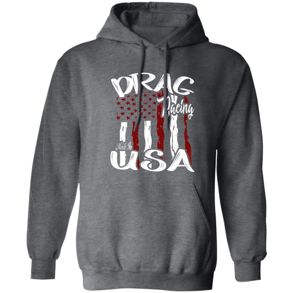 Drag Racing Made In USA Pullover Hoodie 8 oz (Closeout)
