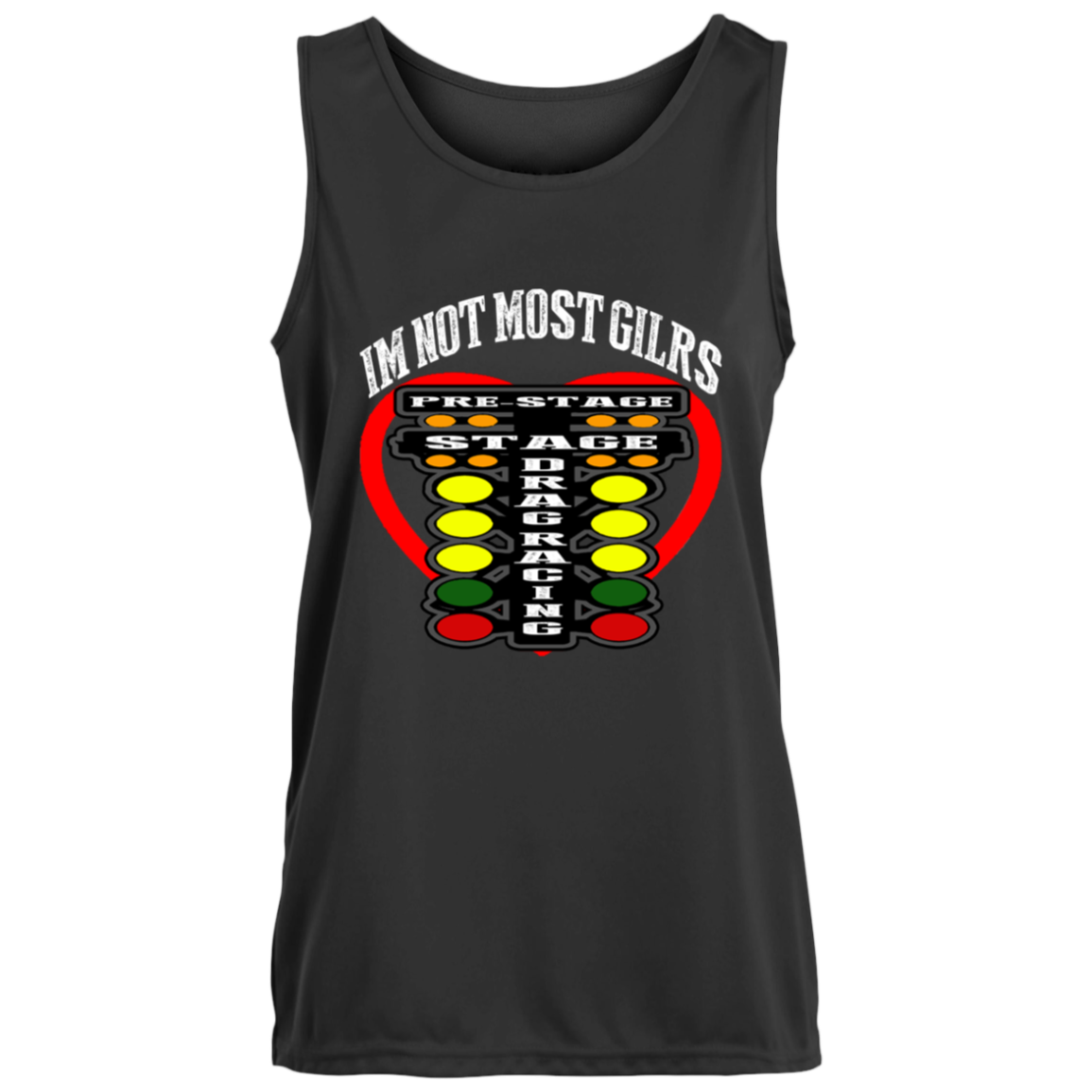 I'm Not Most Girls Drag Racing Ladies’ Moisture-Wicking Training Tank